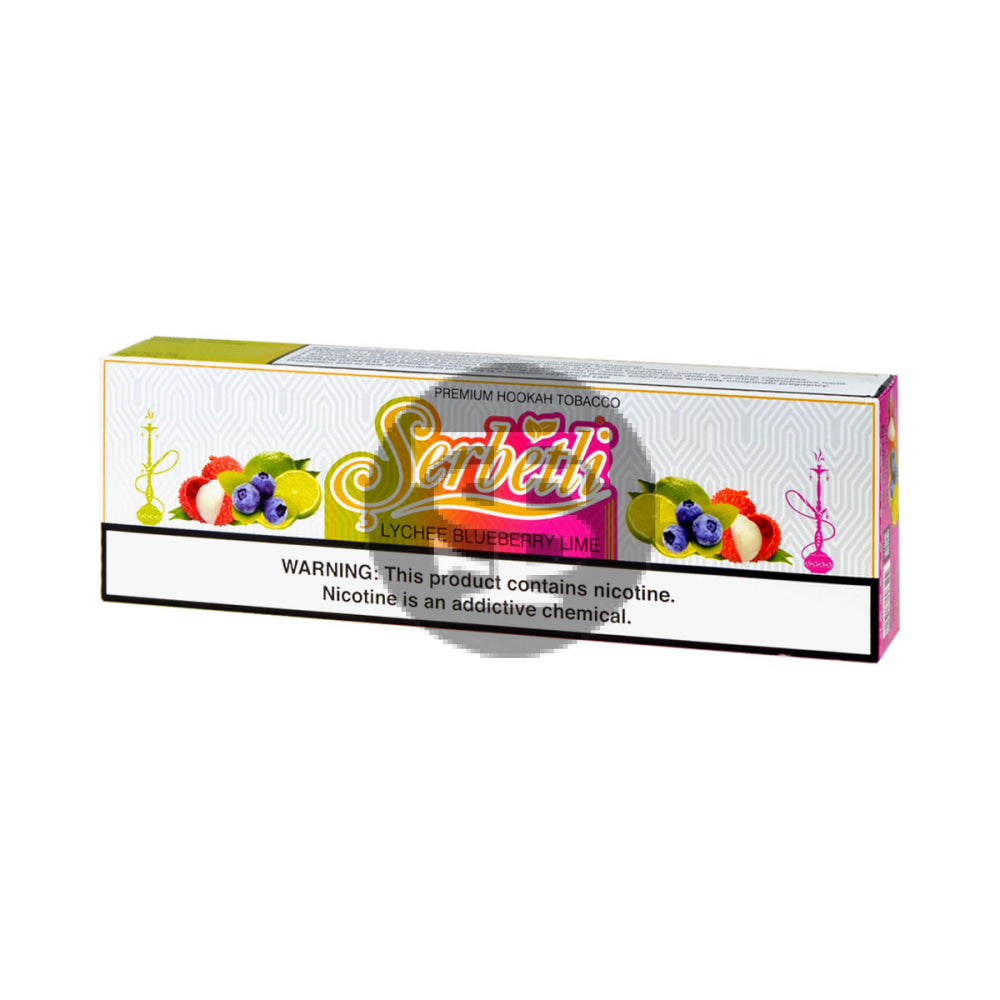 Serbetli Premium Hookah Tobacco 10 packs of 50g Lime Lychee Blueberry 2