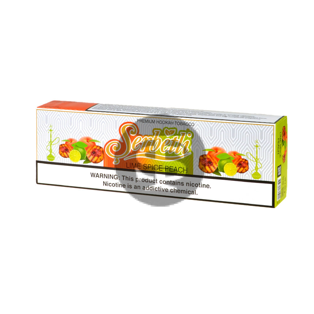 Serbetli Premium Hookah Tobacco 10 packs of 50g Lime Spice Peach