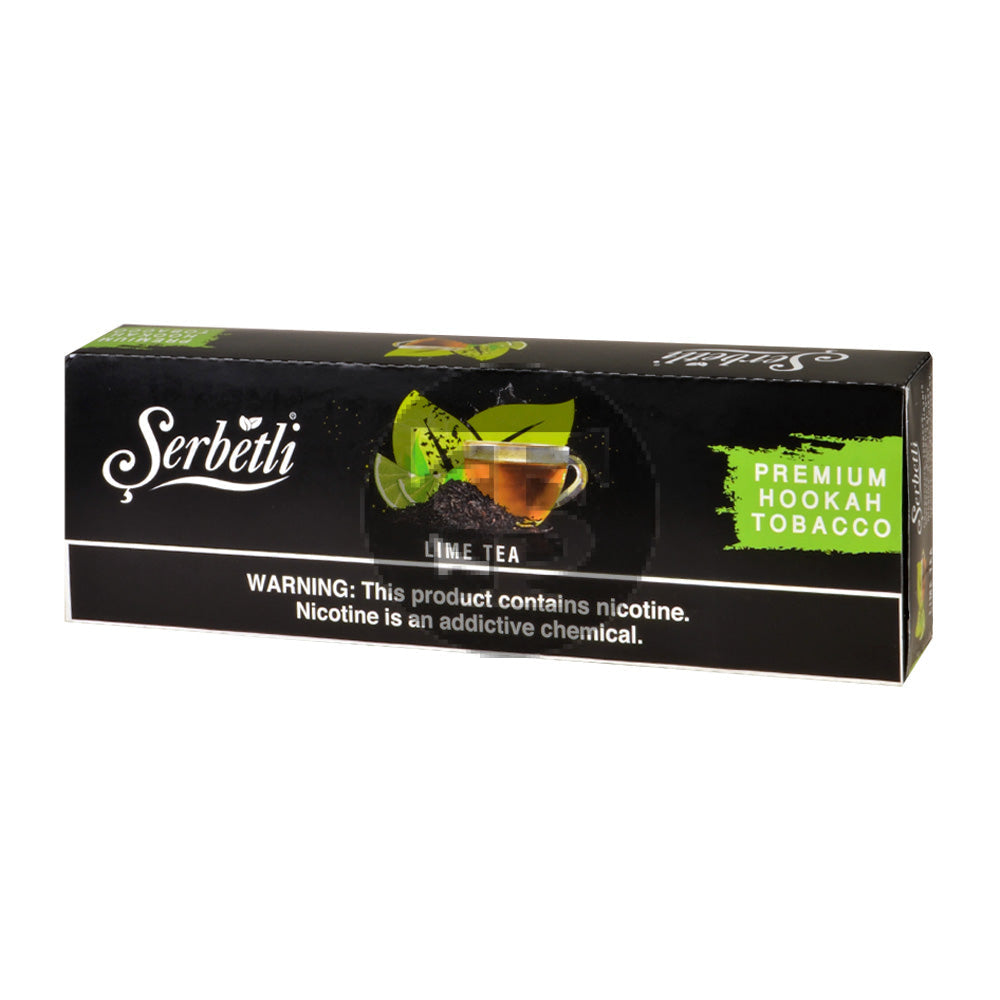 Serbetli Premium Hookah Tobacco 10 packs of 50g Lime Tea 1