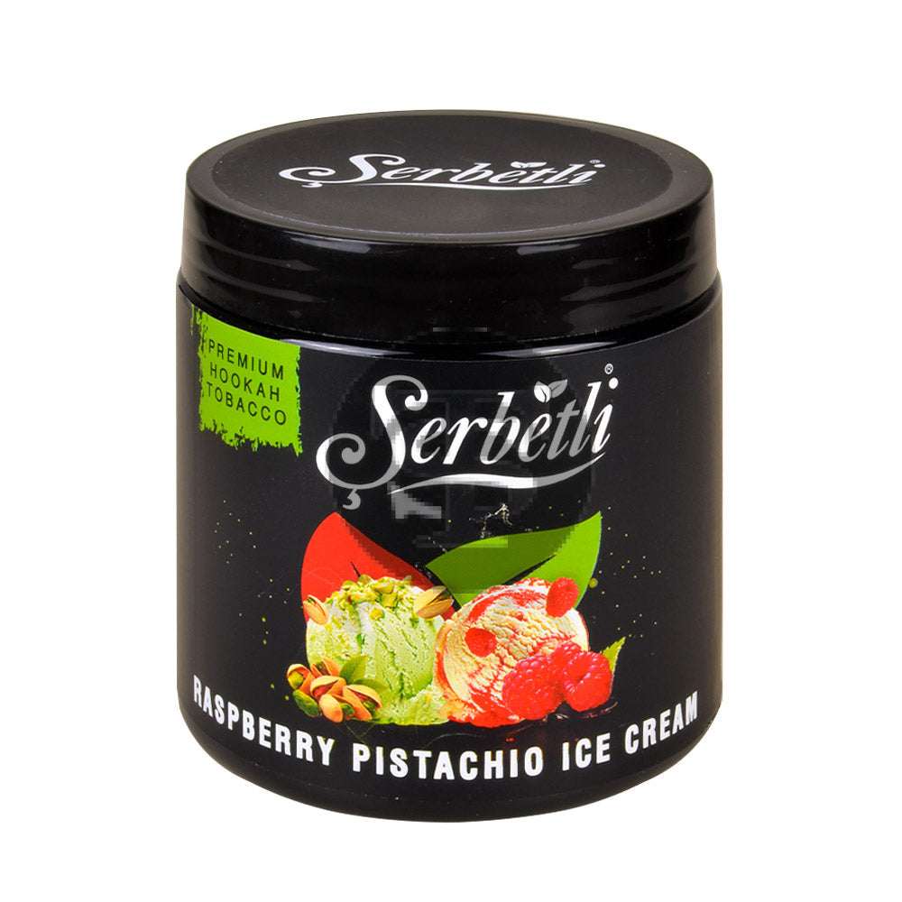 Serbetli Premium Hookah Tobacco 250g Raspberry Ice Cream Pistachio