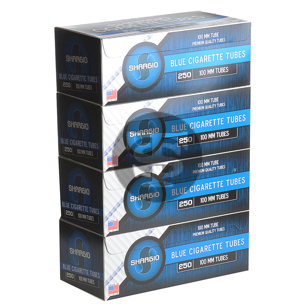 Shargio Filter Tubes 100 mm Size Blue (Light) 4 Cartons of 250 1