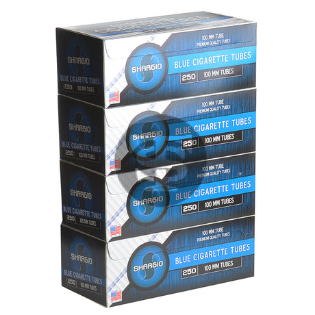 Shargio Filter Tubes 100 mm Size Blue (Light) 4 Cartons of 250 1
