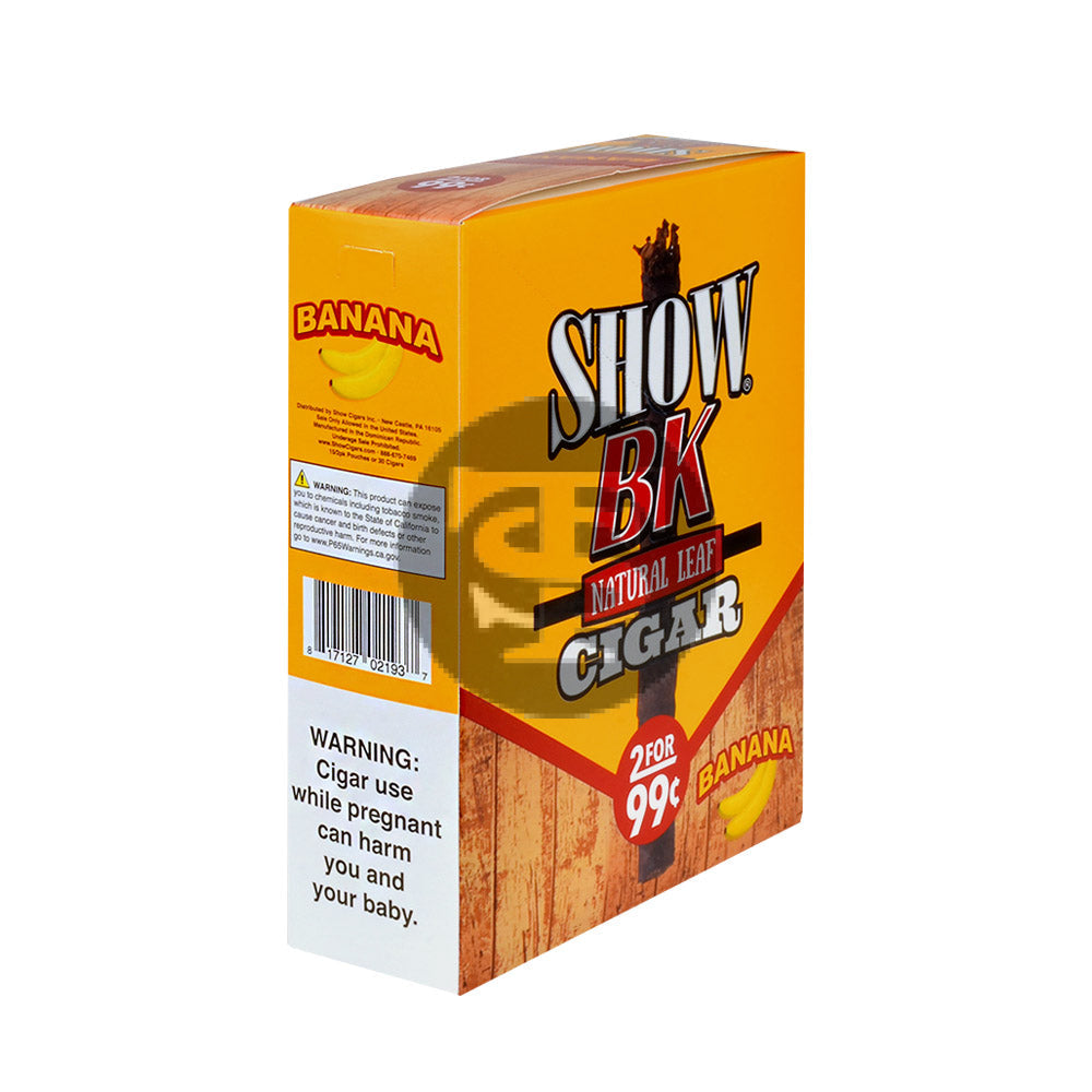 Show BK Cigarillos 2 For 99 Cent Pre Priced 15 Packs of 2 Cigars Banana 2