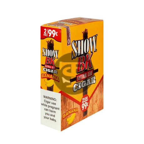Show BK Cigarillos 2 For 99 Cent Pre Priced 15 Packs of 2 Cigars Banana 1