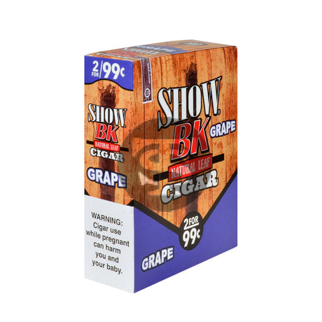 Show BK Cigarillos 2 For 99 Cent Pre Priced 15 Packs of 2 Cigars Grape 1