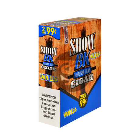 Show BK Cigarillos 2 For 99 Cent Pre Priced 15 Packs of 2 Cigars Vanilla 1