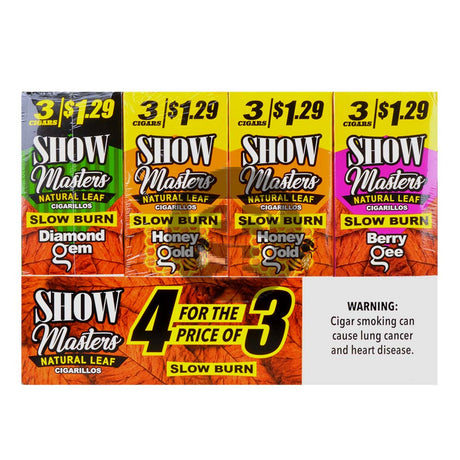 Show Cigarillos $1.29 Pre Priced 60 Pouches of 3