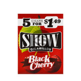 Show Cigarillos Black Cherry 15 Pouches of 5 Pre-Priced $1.49