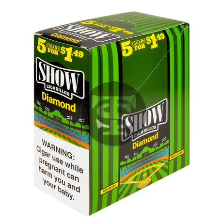 Show Cigarillos Diamond 15 Pouches of 5 Pre-Priced $1.49