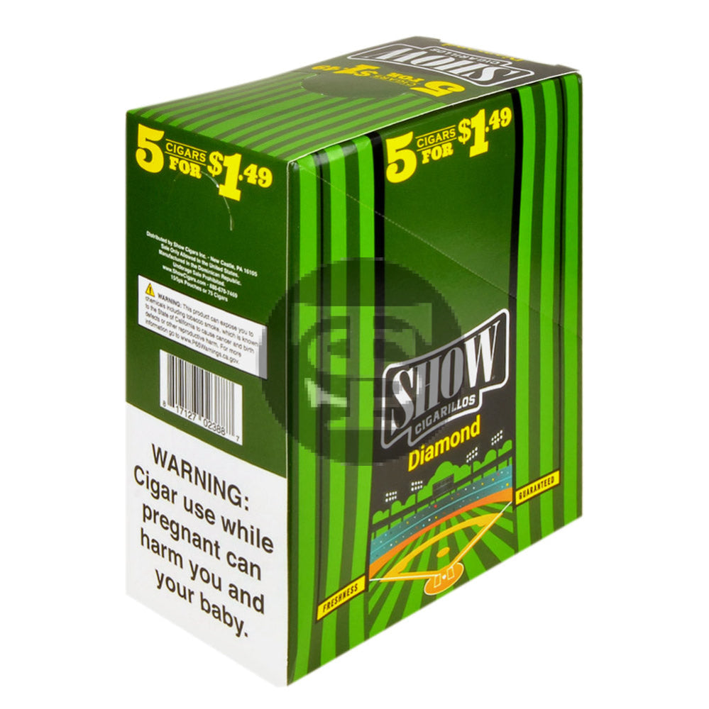 Show Cigarillos Diamond 15 Pouches of 5 Pre-Priced $1.49