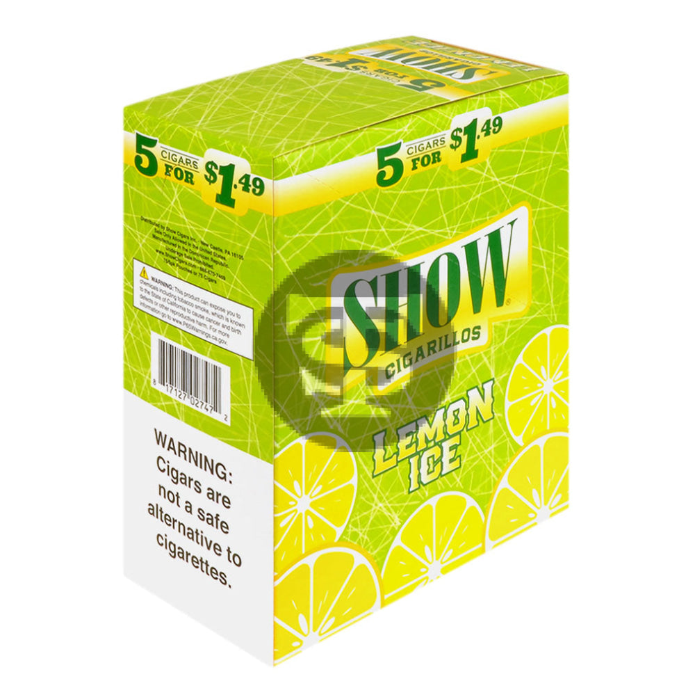 Show Cigarillos Lemon Ice 15 Pouches of 5 Pre-Priced $1.49