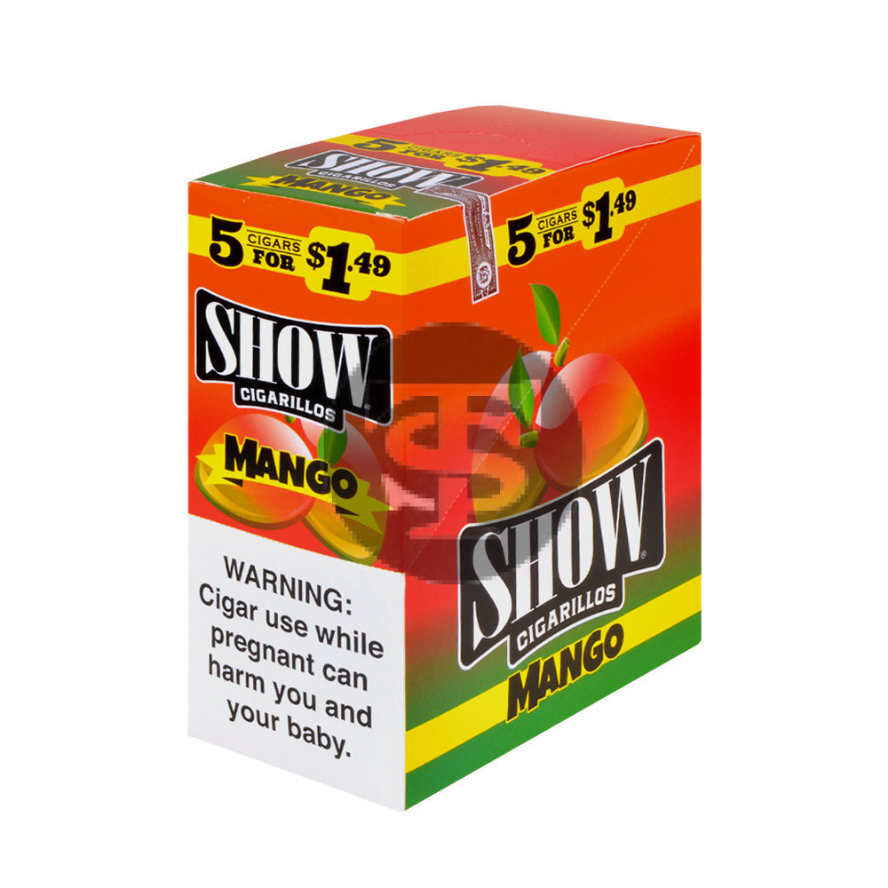 Show Cigarillos Mango 15 Pouches of 5 Pre-Priced $1.49