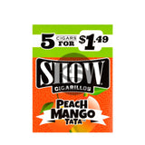 Show Cigarillos Peach Mango TaTa Pre Priced 15 Pouches of 5 Pre-Priced $1.49