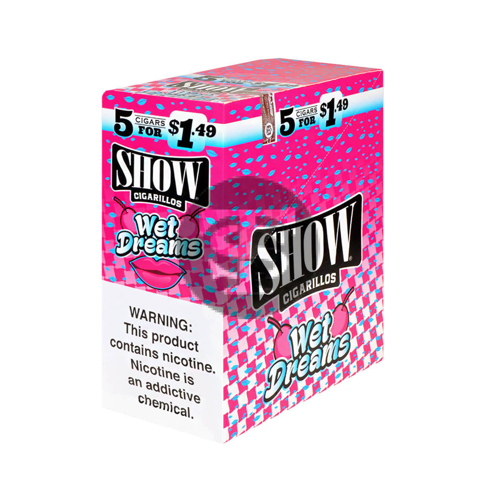 Show Cigarillos Wet Dreams 15 Pouches of 5 Pre-Priced $1.49