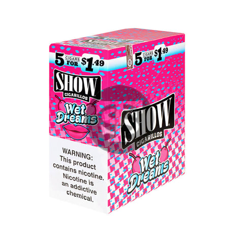 Show Cigarillos Wet Dreams 15 Pouches of 5 Pre-Priced $1.49