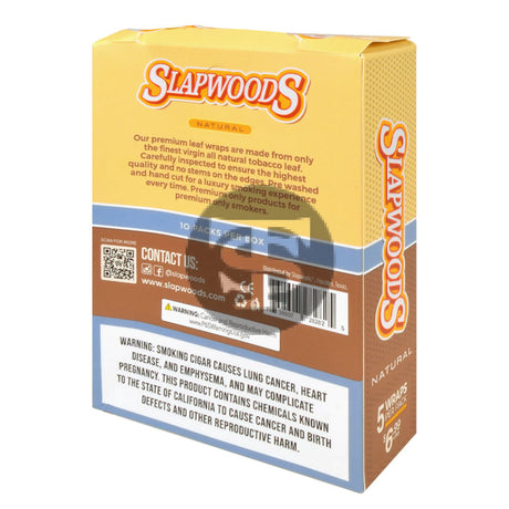 Slapwoods Natural Cigar Wraps 10 packs of 5