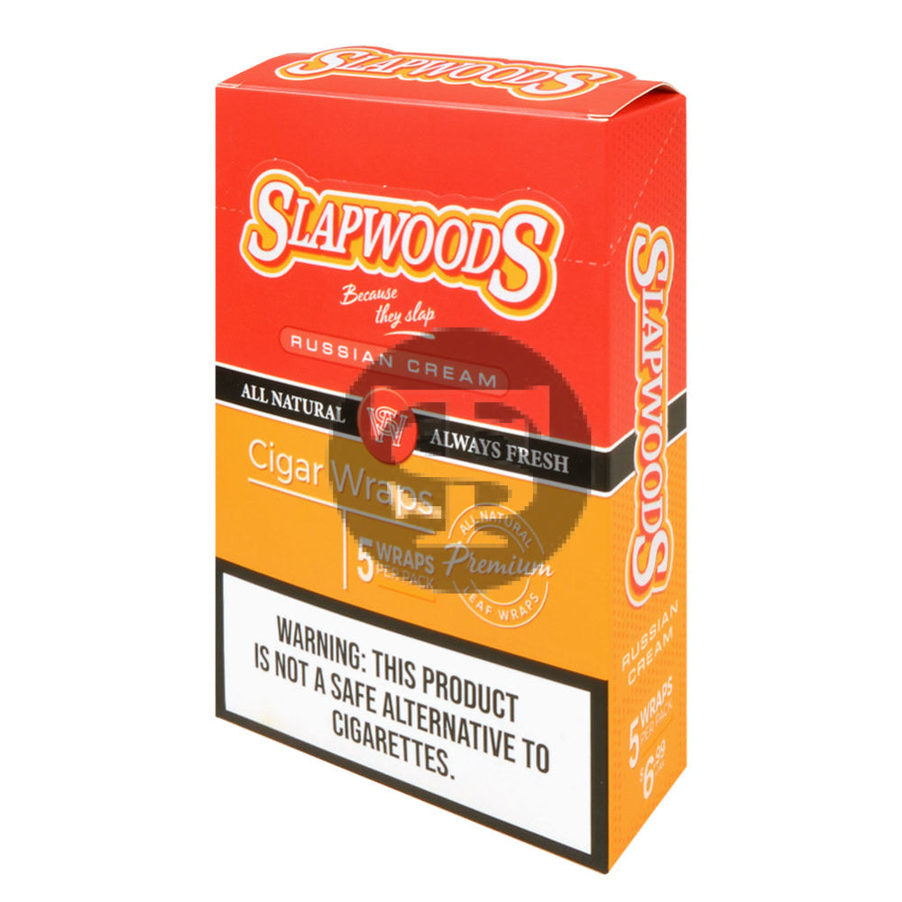 Slapwoods Russian Cream Cigar Wraps 10 packs of 5