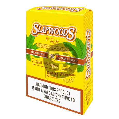 Slapwoods Sweet Banana Cigar Wraps 10 packs of 5