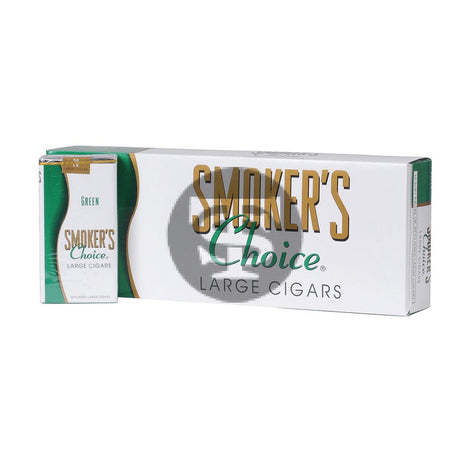 Smoker's Choice Menthol Green Filtered Cigars 10 Packs of 20 1