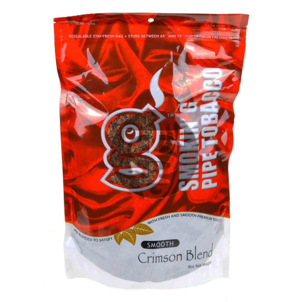 Smokin' G Pipe Tobacco Smooth Crimson Blend 8 oz. Bag 1