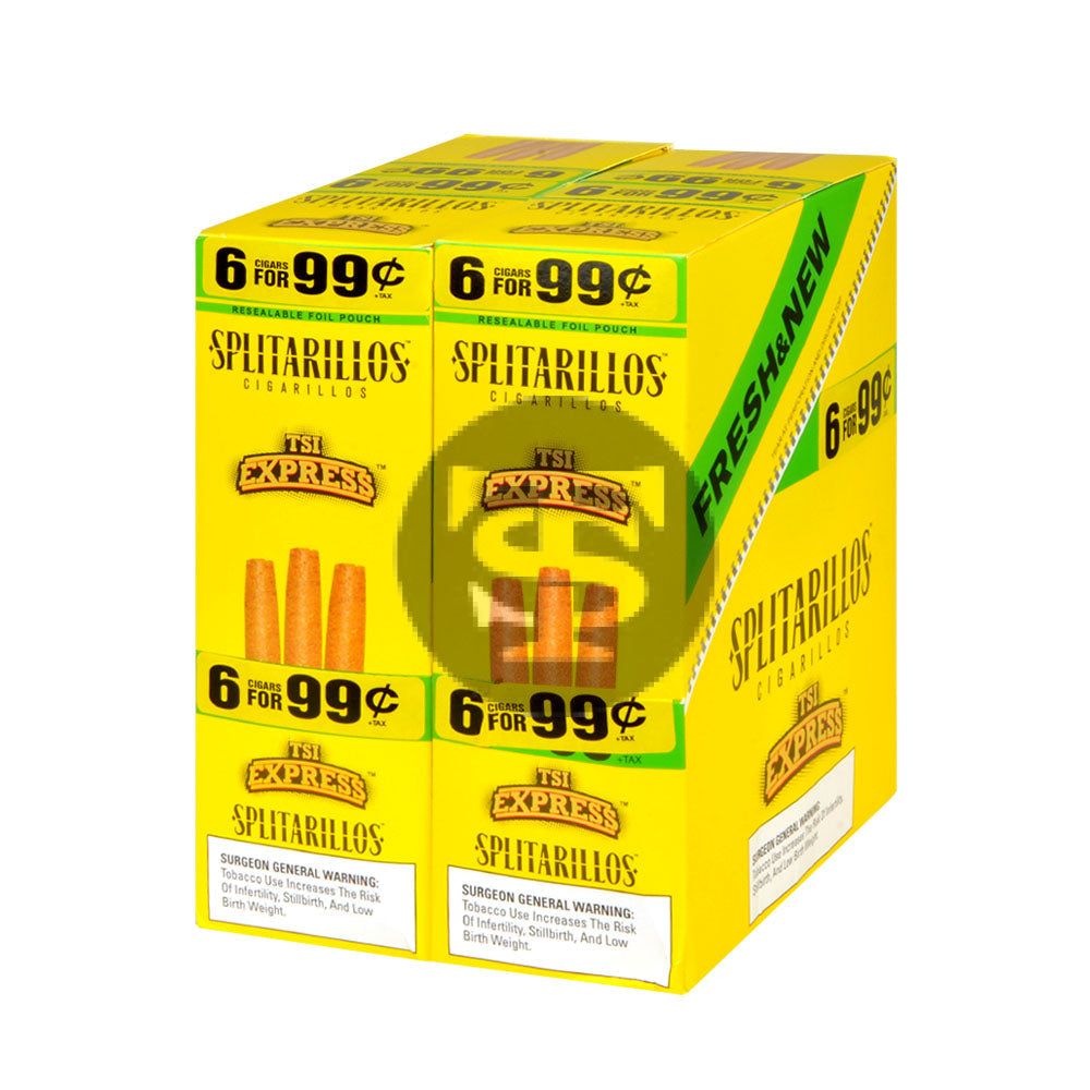 Splitarillos Cigarillos 6 For 99 Cent 15 Pouches of 6 TSI Expres 1