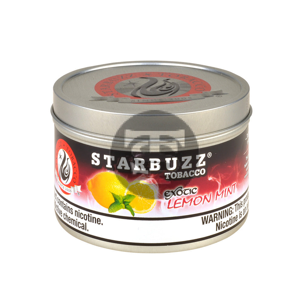 StarBuzz Exotic Lemon Mint Hookah Shisha 100g – Tobacco Stock