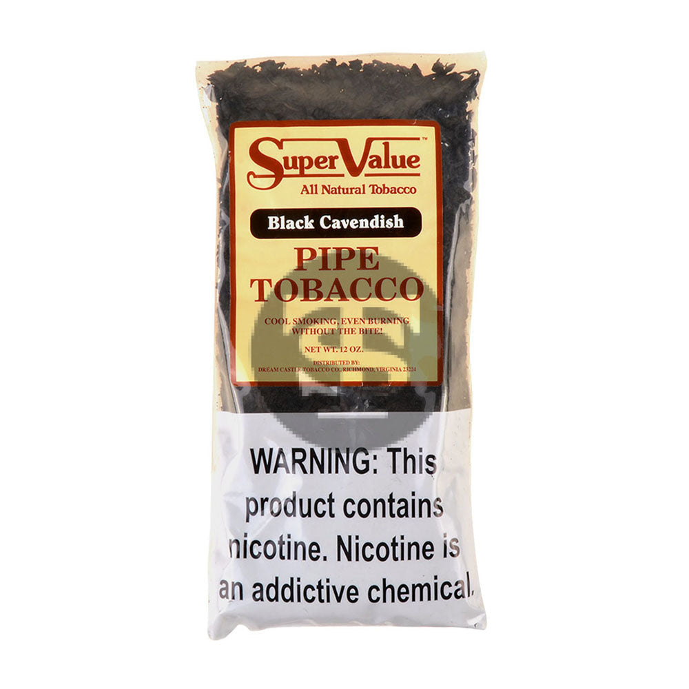 Super Value Pipe Tobacco Black Cavendish 12 oz. Bag – Tobacco Stock