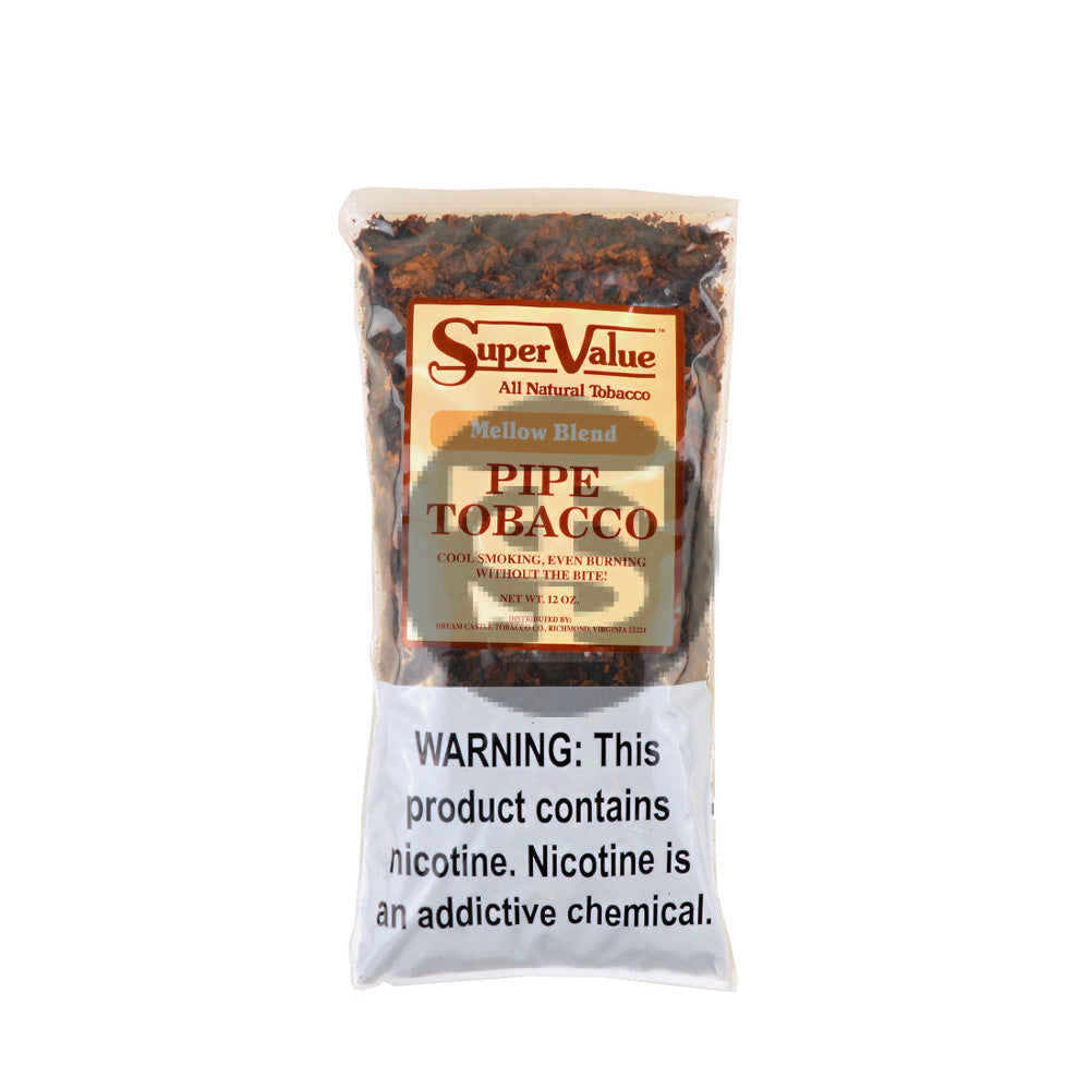 Super Value Pipe Tobacco Mellow Blend 12 oz. Bag – Tobacco Stock