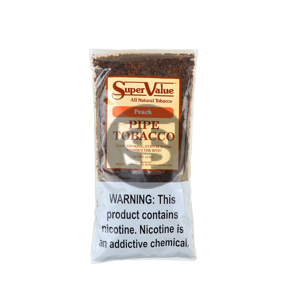 Super Value Pipe Tobacco Peach 12 oz. Bag 1