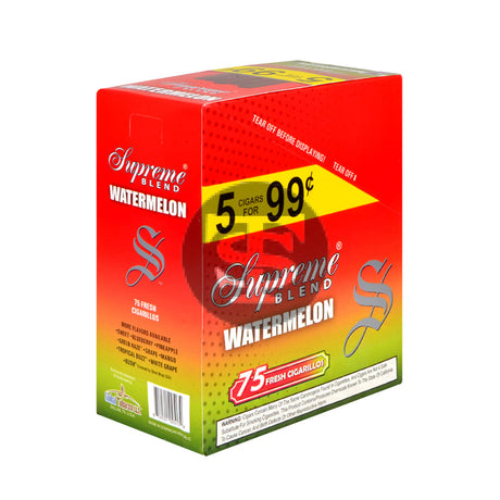 Supreme Blend Cigarillos 5 for 99 Cents Watermelon 15 Packs of 5 2
