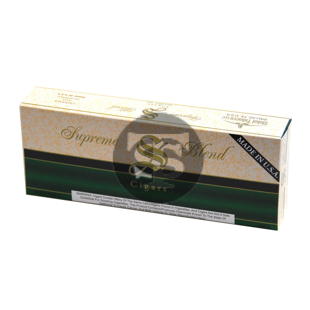 Supreme Blend Menthol Filtered Cigars 10 Packs of 20 1