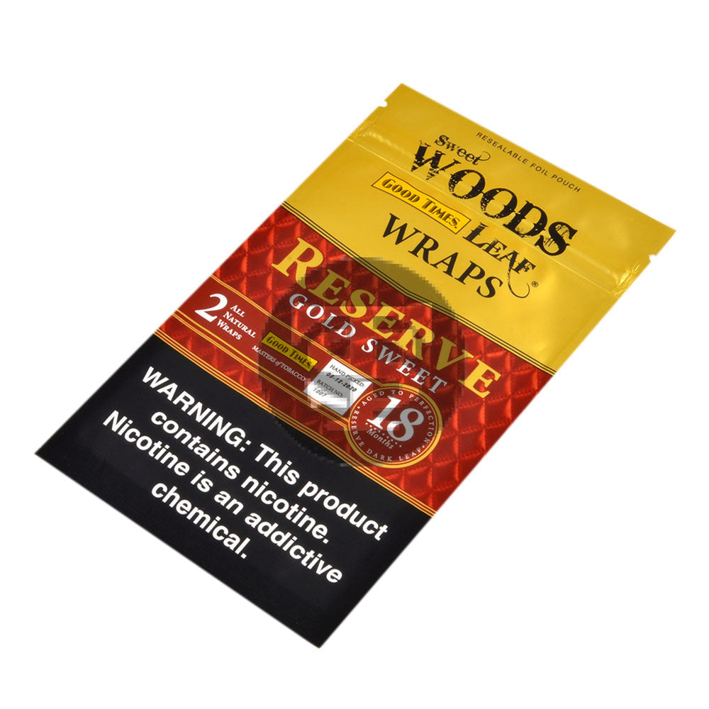 Sweet Woods Leaf Reserve Gold Sweet Wraps 20 packs of 2