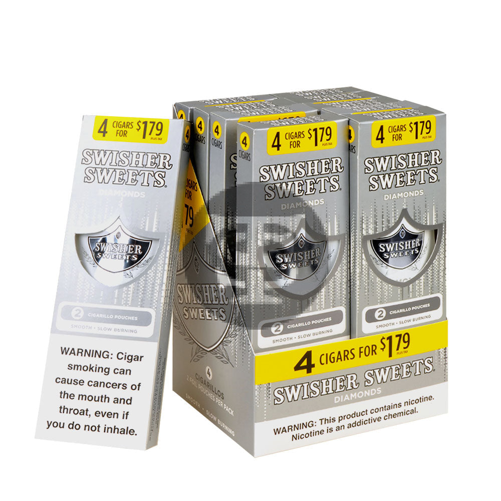 Swisher Sweets 4 Cigars Pre Priced $1.79 Diamond