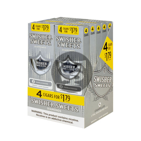 Swisher Sweets 4 Cigars Pre Priced $1.79 Diamond