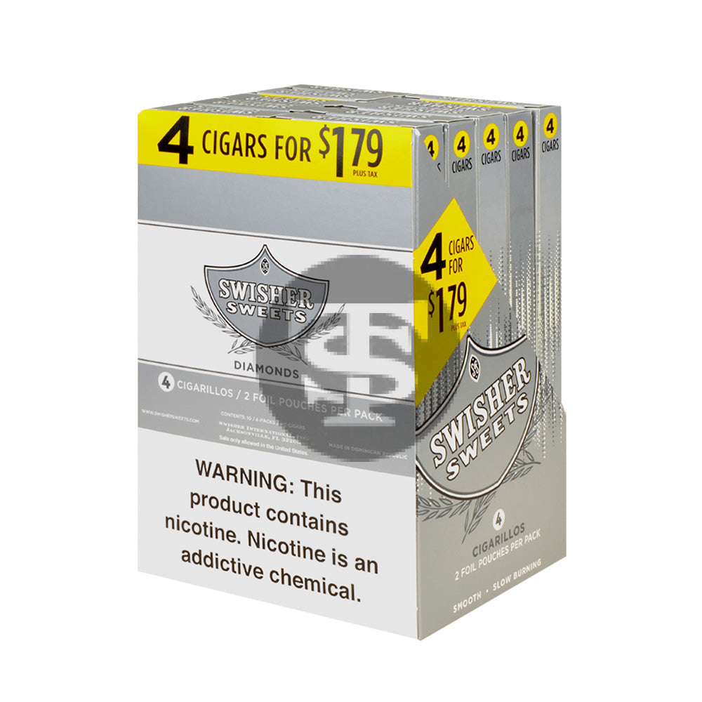 Swisher Sweets 4 Cigars Pre Priced $1.79 Diamond – Tobacco Stock