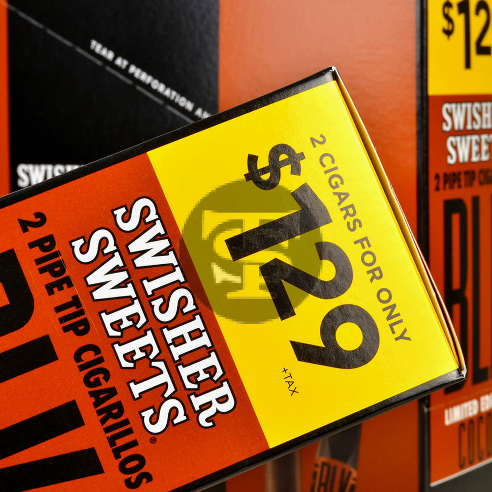 Swisher Sweets BLK Tip Cocoa Cigarillos | 2 for 1.29 | 30 pouches