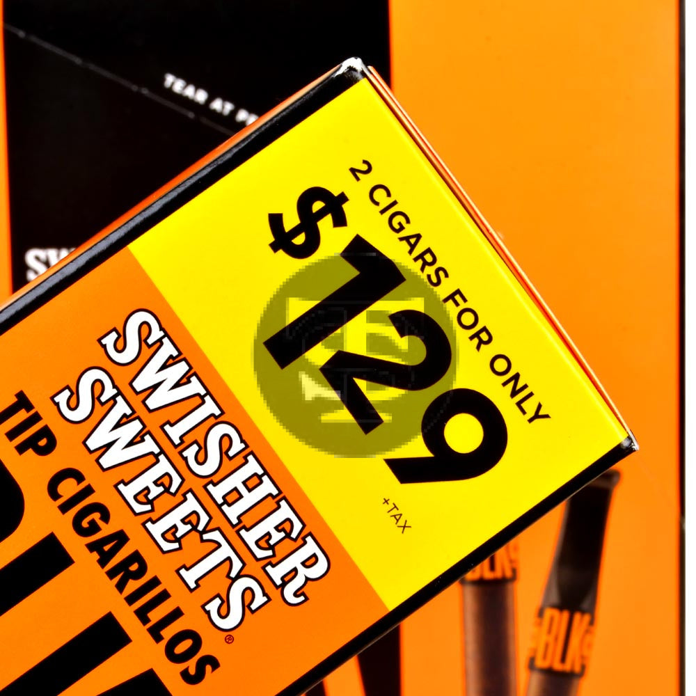 Swisher Sweets BLK Tip Cigarillos $1.29 Smooth 30 pouches of 2