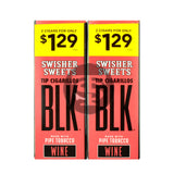 Swisher Sweets BLK Tip Cigarillos $1.29 Wine 30 pouches of 2