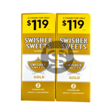 Swisher Sweets Cigarillos $1.19 Pre Priced 30 Packs of 2 Cigars Gold