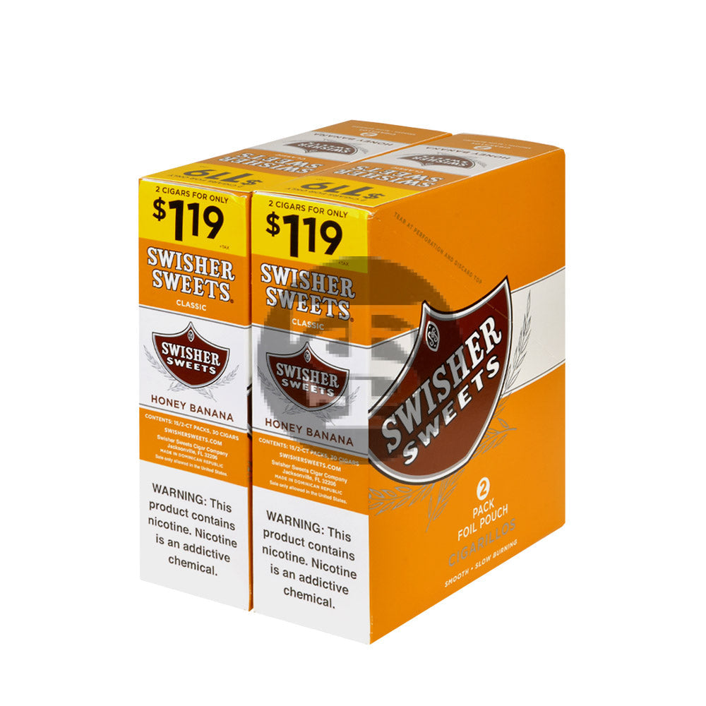 Swisher Sweets Honey Banana Smash Cigarillos | $1.19 Pre Priced