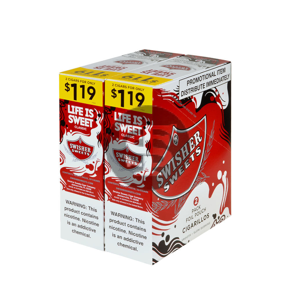 Swisher Sweets Regular Cigarillos | 2 for 1.19 Regular 30 Packs