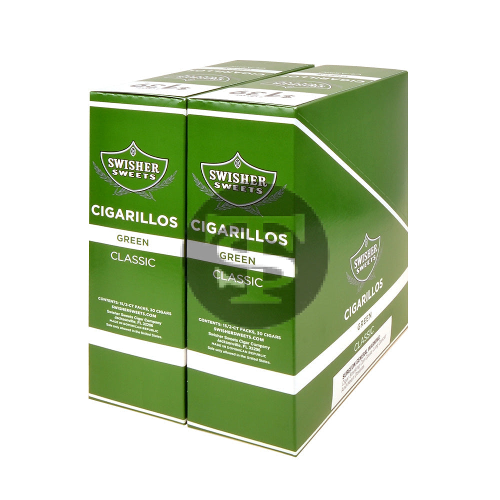 Swisher Sweets Cigarillos $1.39 Pre Priced 30 Packs of 2 Cigars Green