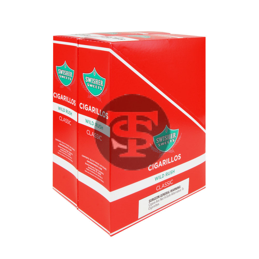 Swisher Sweets Cigarillos $1.39 Pre Priced 30 Packs of 2 Cigars Wild Rush