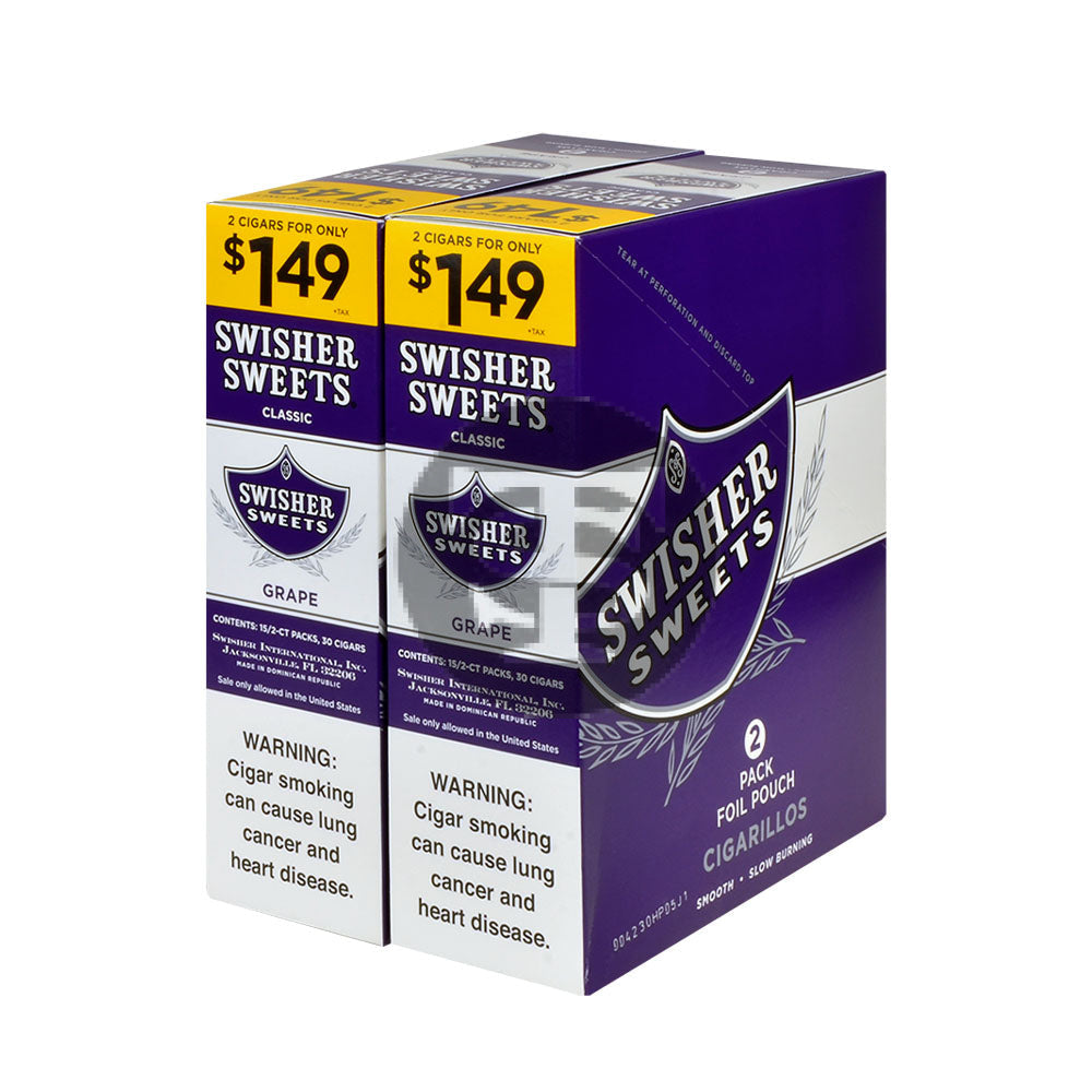 Swisher Sweets グレープ Swisher Sweets Grape Cigarillos | Swisher Cigarillos | Mom's Cigars