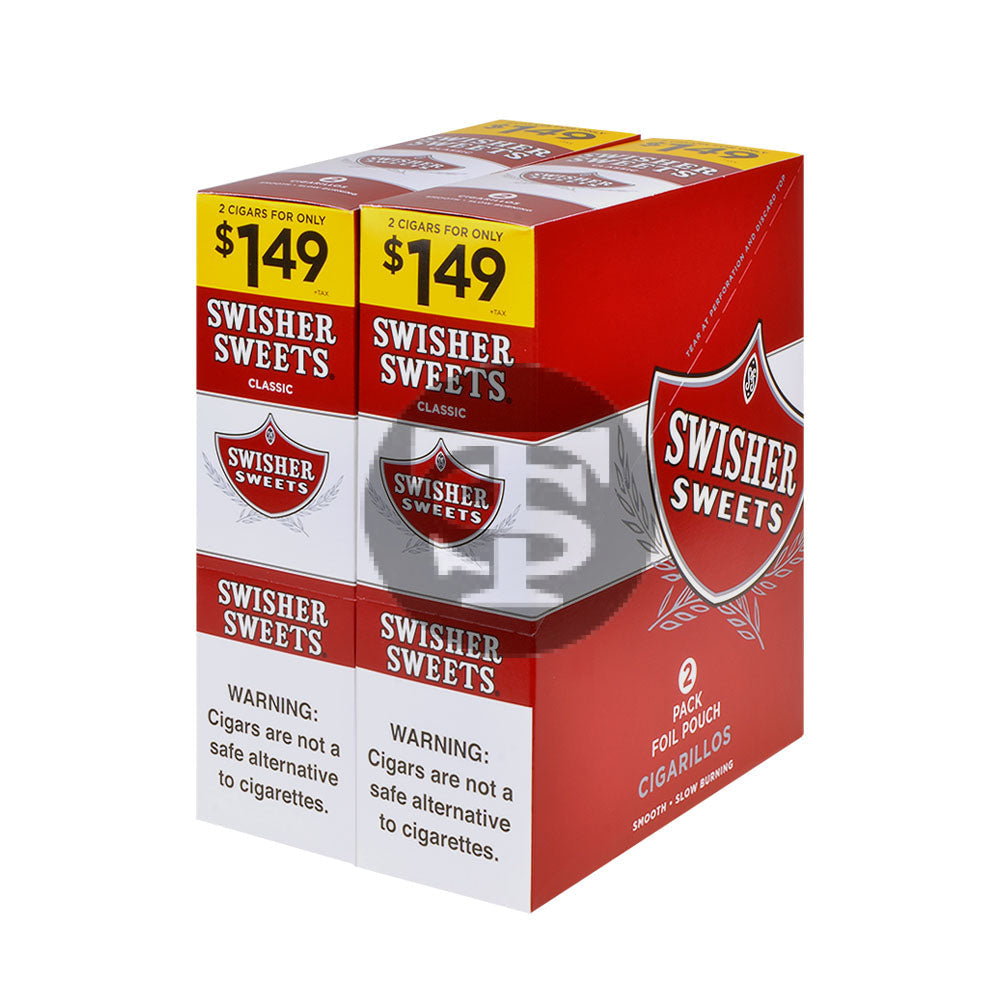 Swisher Sweets Regular Cigarillos | Pre-priced $1.49 | 30 Packs of 2 |  Wholesale Price