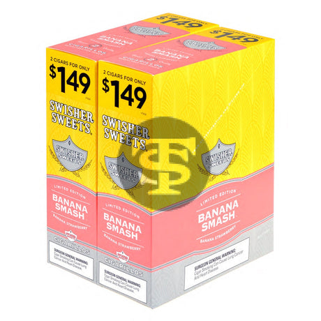 Swisher Sweets Cigarillos 1.49 Pre Priced 30 Pouches of 2 Banana Smash 1