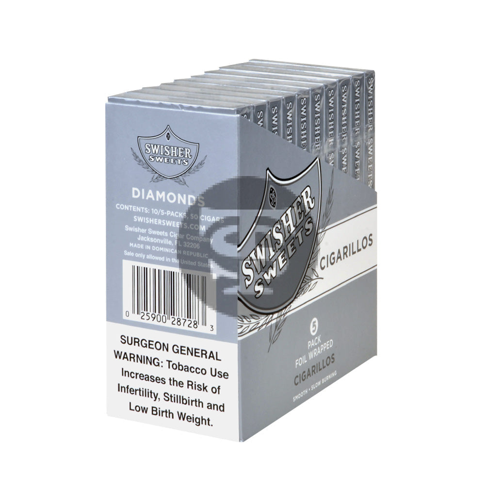 新品未使用！Swisher sweets Diamond一箱！ Swisher Sweets Cigarillos 10 Packs of 5 Diamond – Tobacco Stock