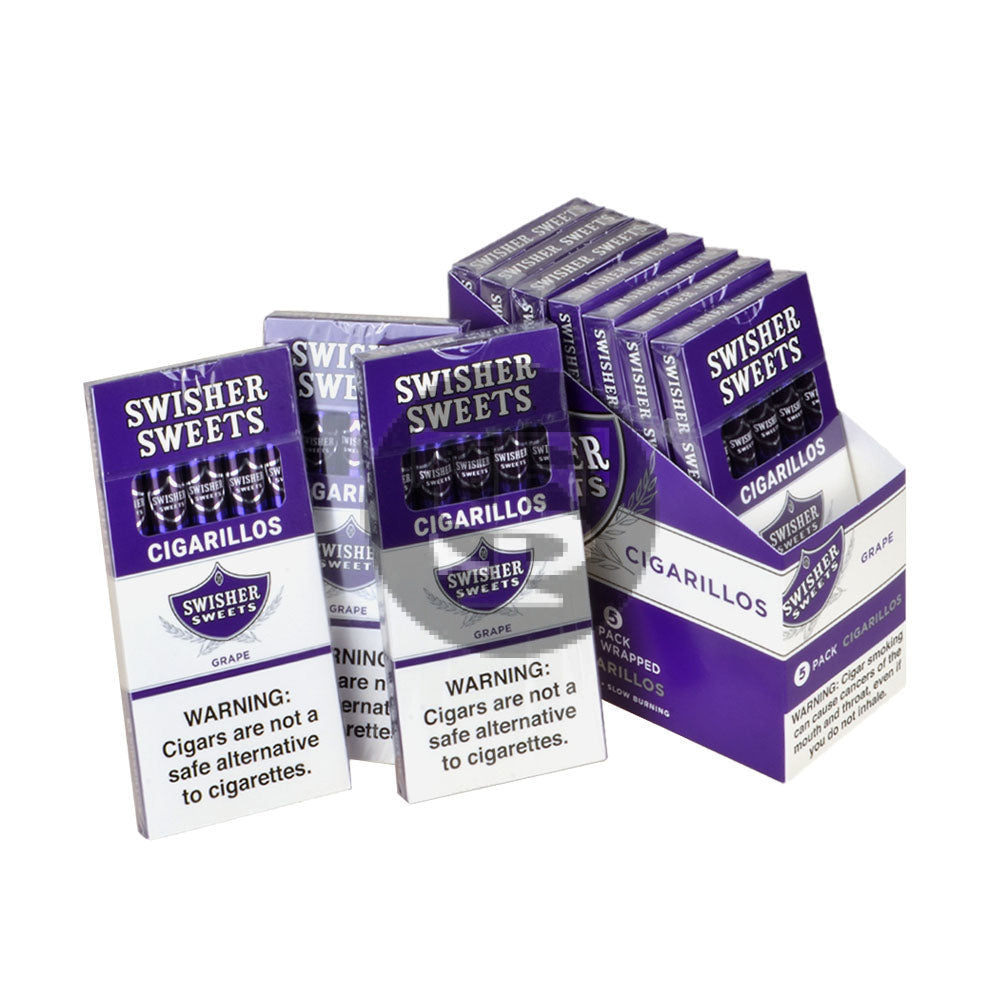 Swisher Sweets Cigarillos 10 Packs of 5 Grape – Tobacco Stock