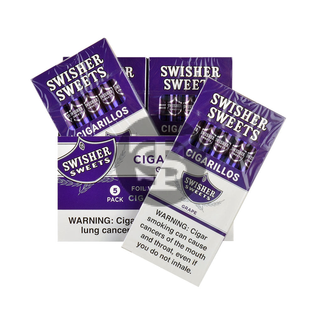 Swisher Sweets Grape Cigarillos | 20 Packs of 5 cigars