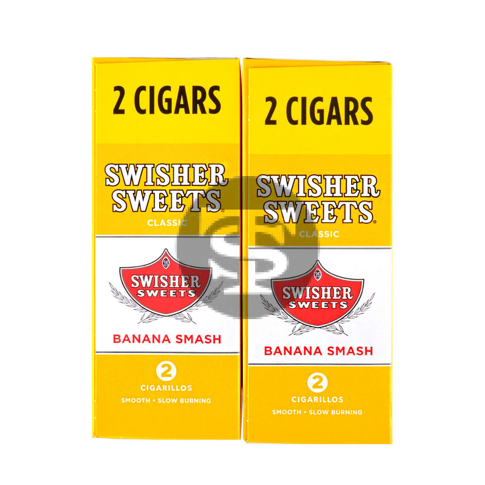 Swisher Sweets Cigarillos 30 Packs of 2 Cigars Banana Smash